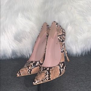 Snakeskin Heels Pumps